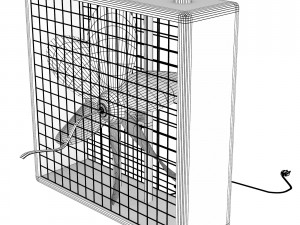 box fan fbx obj 3D Модель