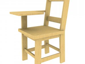 school desk fbxobj 3D Model