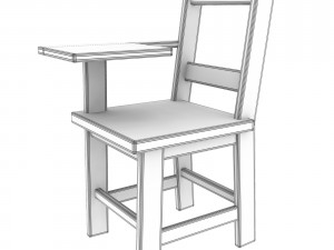 school desk fbxobj Modèle 3D