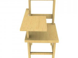 school desk fbxobj 3D Model