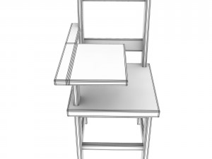 school desk fbxobj Modèle 3D