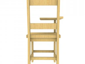 school desk fbxobj 3D Model