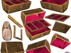 treasure chest fbx obj 3D Model