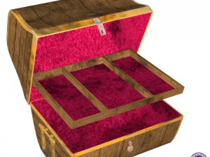 treasure chest fbx obj 3D Model