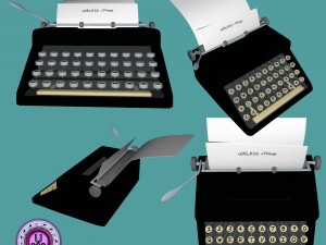 typewriterold fbx obj 3D मॉडल