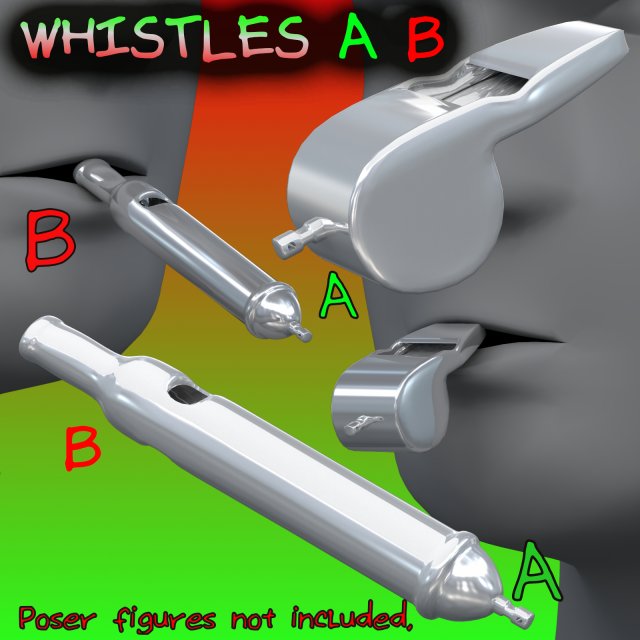 whistles fbxobj Modelo 3D .c4d .max .obj .3ds .fbx .stl .blend 