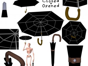 umbrella 3d object model 3D Model