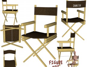 directors chair 3d object 3D Model