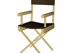 directors chair 3d object 3D-Modell