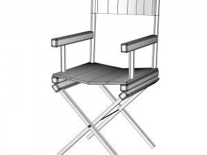 directors chair 3d object 3D Model