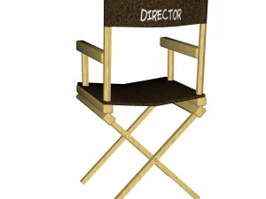 directors chair 3d object 3D Model