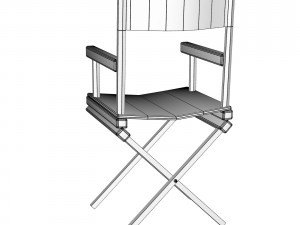 directors chair 3d object 3D-Modell