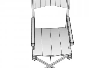 directors chair 3d object 3D Model