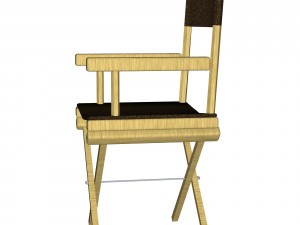 directors chair 3d object 3D-Modell