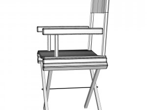 directors chair 3d object 3D-Modell