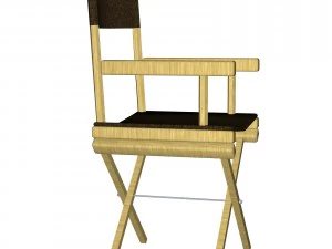 directors chair 3d object 3D Model