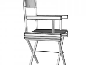 directors chair 3d object 3D Model