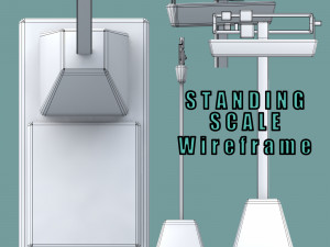 standing scales 3d object 3D 모델