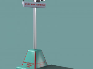 standing scales 3d object 3D 모델