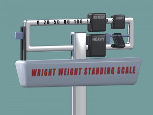 standing scales 3d object 3D 모델