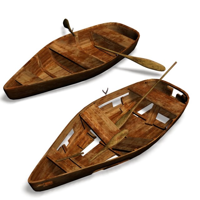 rowboatsobj 3D मॉडल .c4d .max .obj .3ds .fbx .stl .blend 