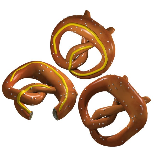 pretzels Modelo 3D .c4d .max .obj .3ds .fbx .stl .blend 