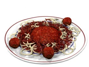 spaghetti Modello 3D