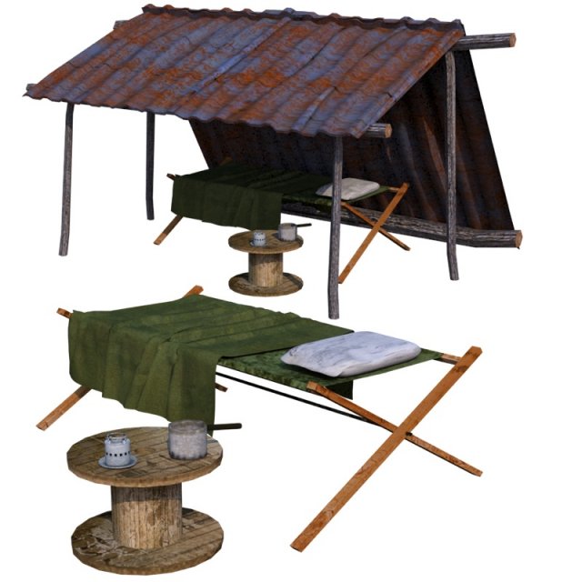 hobohutobj 3D Model .c4d .max .obj .3ds .fbx .stl .blend 