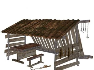 cabane de trappeur Modèle 3D