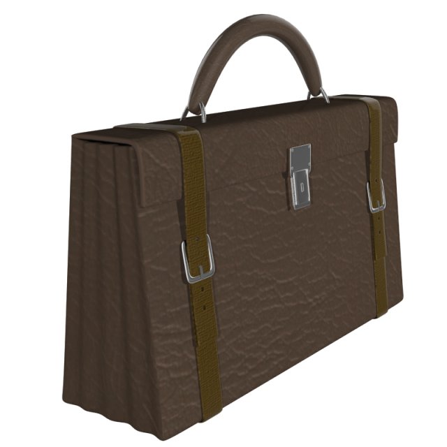 briefcase 3D Model .c4d .max .obj .3ds .fbx .stl .blend 