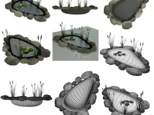 fish pond 3D Model