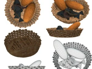 loaves and fishes 3D Model
