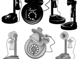 old phone Model 3D