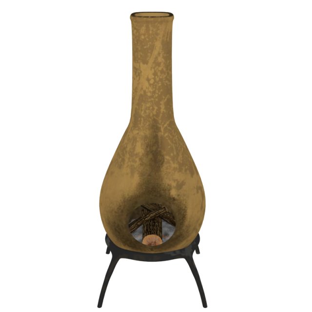 chiminea 3D Model .c4d .max .obj .3ds .fbx .stl .blend 