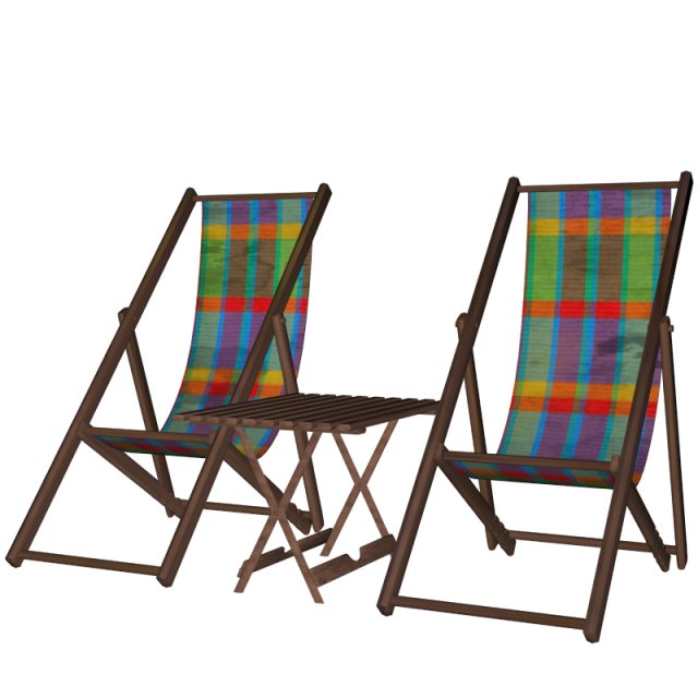 patio furniture Modelo 3D .c4d .max .obj .3ds .fbx .stl .blend