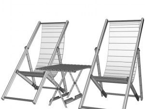 patio furniture Modelo 3D