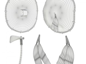 tomahawk and shield Model 3D
