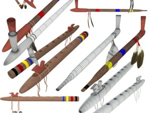 flute and pipe 3Dモデル