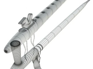 flute and pipe 3D Model