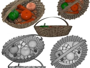 veggie basket Modelo 3D