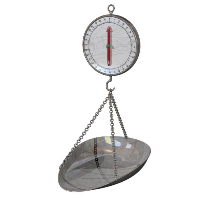 hangingscale 3D Модель .c4d .max .obj .3ds .fbx .stl .blend 