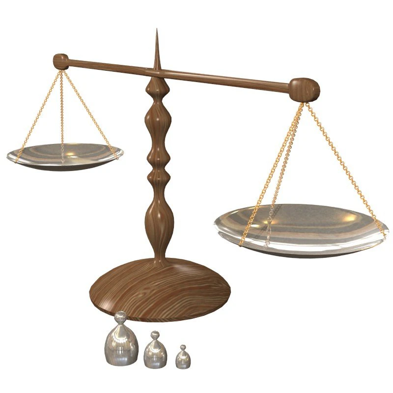 balance scales 3D Model .c4d .max .obj .3ds .fbx .stl .blend 
