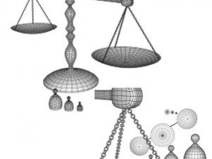 balance scales 3D Model