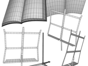 music stand Model 3D
