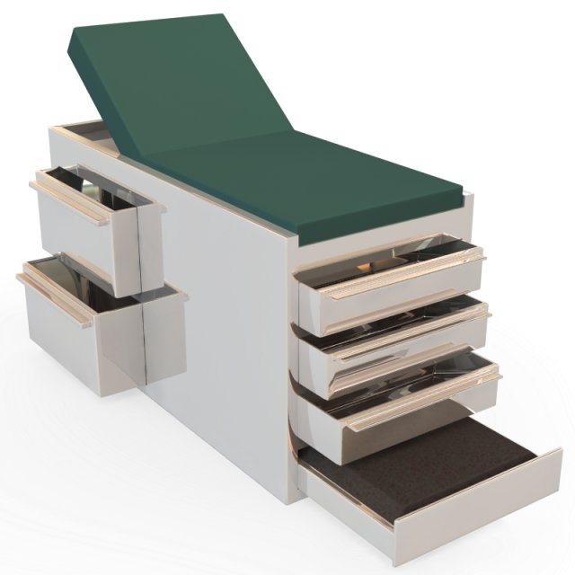 exam table 3D Model .c4d .max .obj .3ds .fbx .stl .blend 