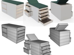 exam table 3D Model