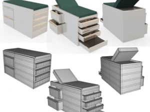 exam table 3D Model