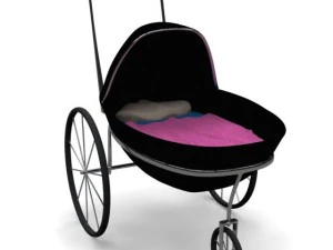 carrozzina Modello 3D