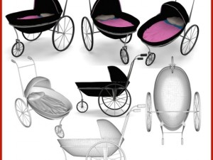 baby carriage Modelo 3D