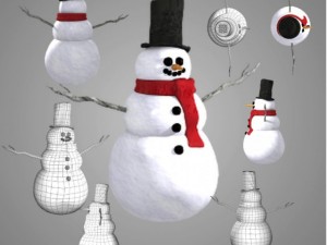 snowman 3Dモデル